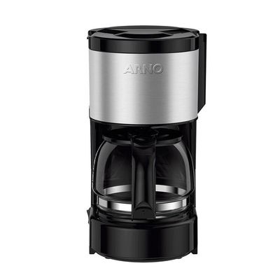 Cafeteira Elétrica Arno Perfectta Inox CFPI 12 Xícaras Preto com Inox / 110V