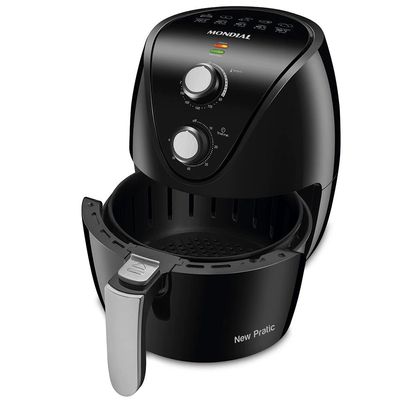 Fritadeira Elétrica Air Fryer New Pratic AF31 Sem Óleo 3,5 Litros Mondial Preto / 220V