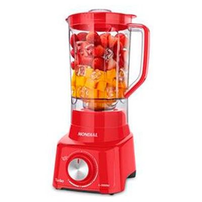 Liquidificador Turbo com 5 Velocidades 900W Mondial Vermelho / 110V