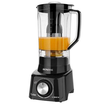 Liquidificador Turbo Full Black L900FB 900W com 5 Velocidades Mondial Preto / 220V