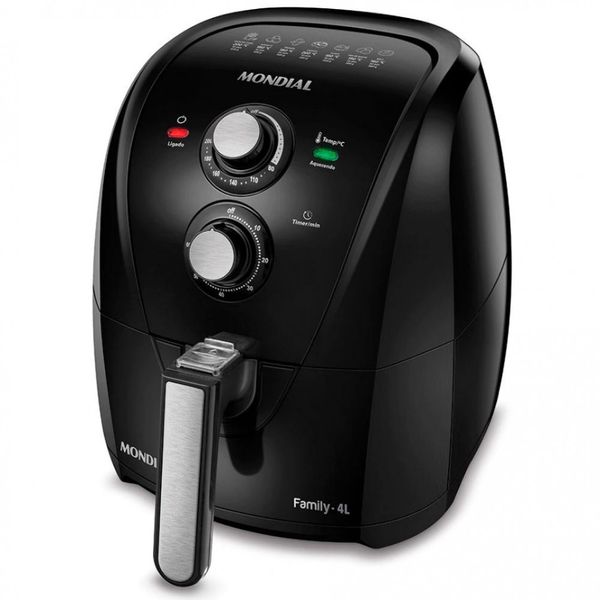 Fritadeira Elétrica Sem Óleo Air Fryer Mondial Family AFN40FB 4 L Preto / 220V Fritadeira Elétrica Sem Óleo Air Fryer Mondial Family AFN40FB 4 L Preto / 220V
