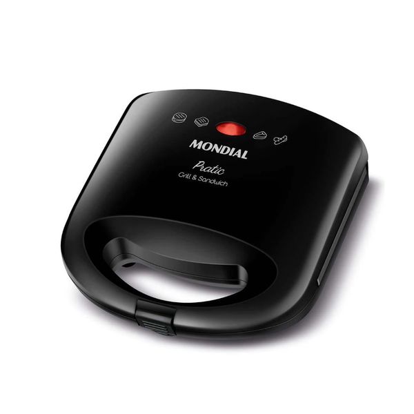 Sanduicheira Grill Mondial SN-01 Pratic 2 em 1 Preto / 110V Sanduicheira Grill Mondial SN-01 Pratic 2 em 1 Preto / 110V