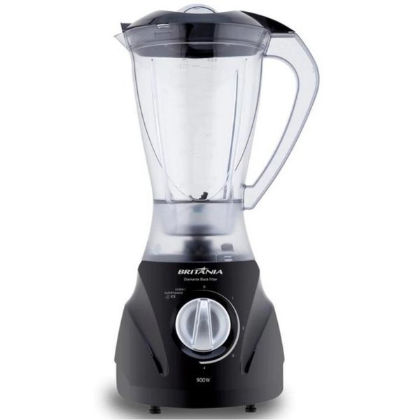 Liquidificador Britânia Diamante Black Filter 900W com 4 Velocidades Preto / 220V Liquidificador Britânia Diamante Black Filter 900W com 4 Velocidades Preto / 220V