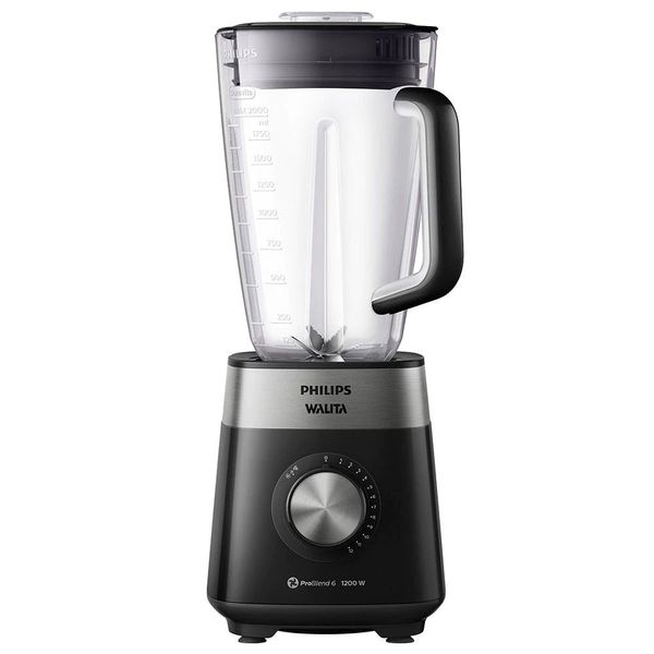 Liquidificador Philips Walita RI2242 1200W com 12 Velocidades Preto / 110V