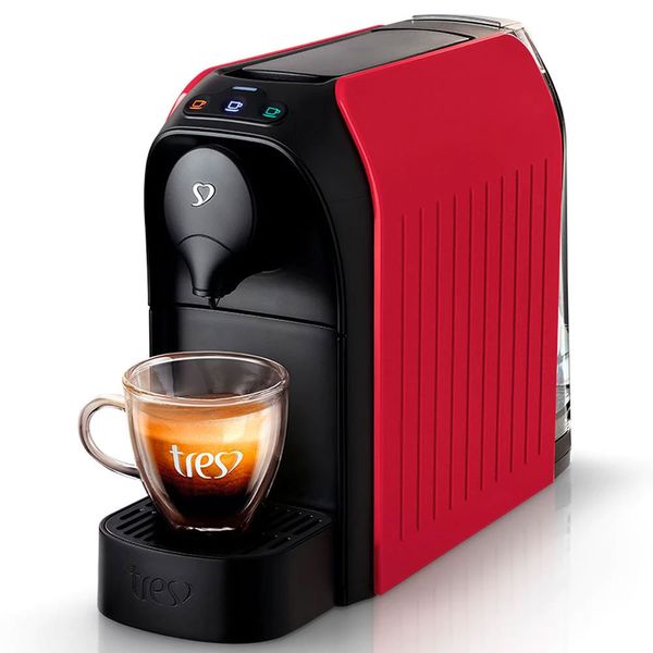 Cafeteira Espresso TRES Passione Multibebidas Vermelho / 110V Cafeteira Espresso TRES Passione Multibebidas Vermelho / 110V