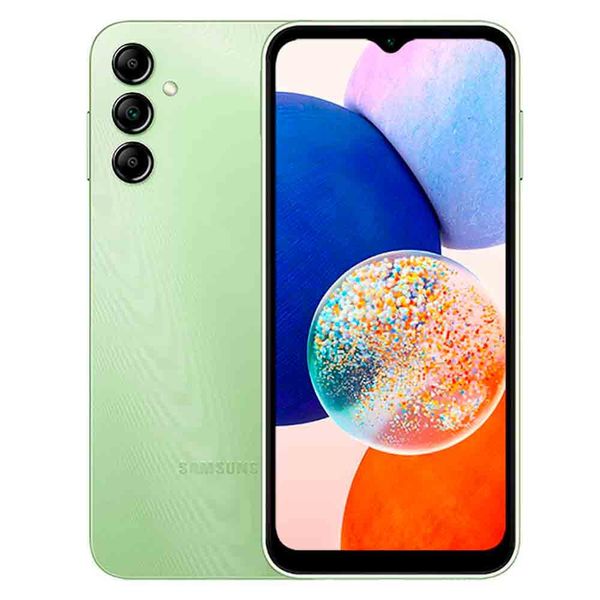 Smartphone Samsung Galaxy A14 5G 128GB, 4GB RAM, Processador OctaCore, Câmera Tripla Traseira, Selfie de 13MP, Tela Infinita de 6.6 Verde Smartphone Samsung Galaxy A14 5G 128GB, 4GB RAM, Processador OctaCore, Câmera Tripla Traseira, Selfie de 13MP, Tela Infinita de 6.6 Verde