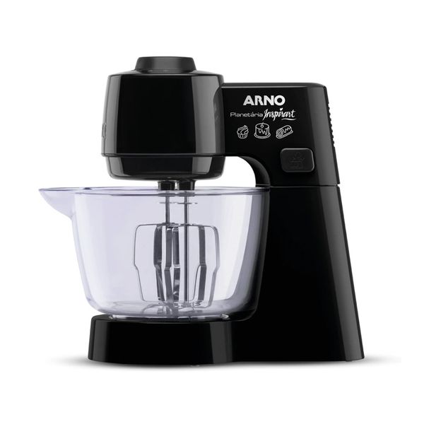 Batedeira Planetária Arno Inspirart KM31 com 5 Velocidades e 500W Preto / 110V