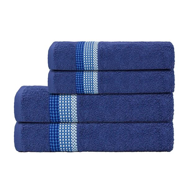 Toalha de Banho Camesa Vênus Algodão Azul Marinho