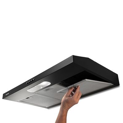 Depurador de Ar Suggar Slim DPS181PT / DPS182PT com 3 Velocidades - 80 cm Preto / 220V