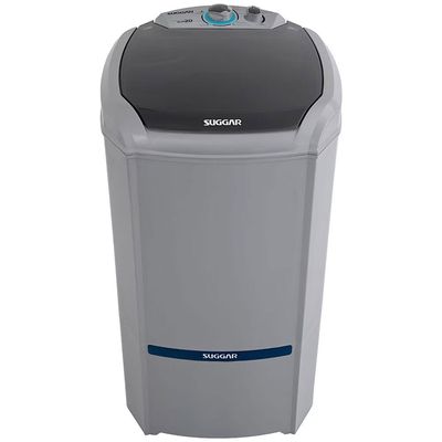Lavadora de Roupas 20kg Suggar Lavamax Eco LE2001/2002PR com 6 Programas de Lavagem Prata / 220V