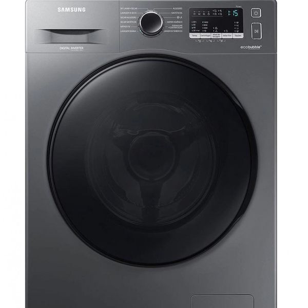 Lava e Seca Samsung WD11A 3 em 1 Look com Ecobubble e Lavagem a Seco WD11A4453BX 11 kg Inox / 110V