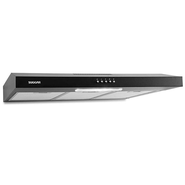 Depurador de Ar Suggar Slim DPS181PT / DPS182PT com 3 Velocidades - 80 cm Preto / 110V