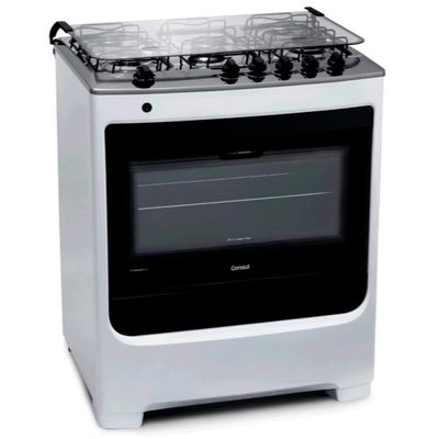 Fogão 5 Bocas CFS5NAB com Acendimento Automático e Botões Removíveis Consul Branco / Bivolt