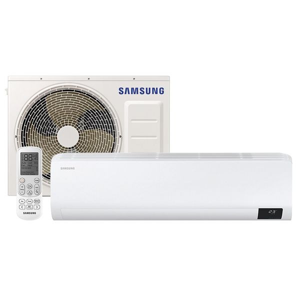 Ar-Condicionado Split Samsung Digital Inverter AR12TSHZDWKNAZ Quente e Frio 12.000 BTUs Branco / 220V Ar-Condicionado Split Samsung Digital Inverter AR12TSHZDWKNAZ Quente e Frio 12.000 BTUs Branco / 220V
