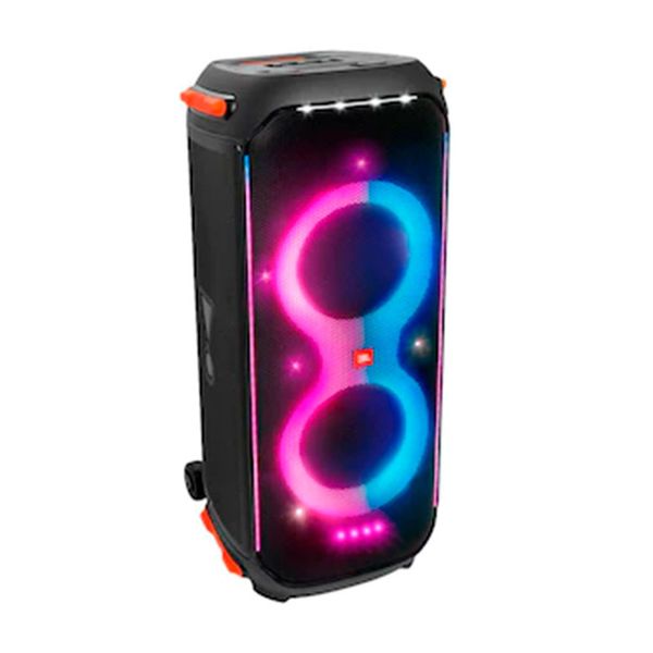 Caixa de Som Portátil JBL PartyBox 710 com Bluetooth, Luzes LED e À Prova de Respingos 800W RMS Preto / Bivolt