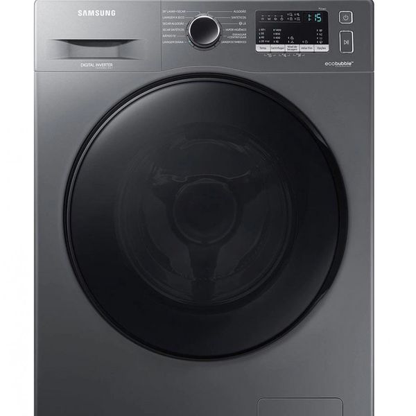 Lava e Seca Samsung WD11A 3 em 1 Look com Ecobubble e Lavagem a Seco WD11A4453BX 11 kg Inox / 220V