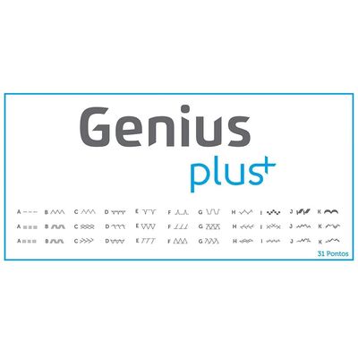 Máquina de Costura Genius Plus JX-4035 Elgin Branco / 220V