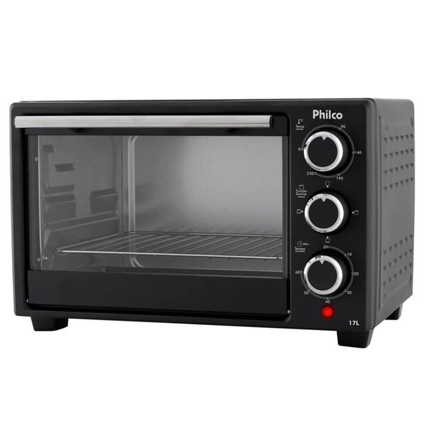 Forno Elétrico PFE17P de 17 Litros com Timer Philco Preto / 220V Forno Elétrico PFE17P de 17 Litros com Timer Philco Preto / 220V