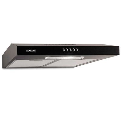 Depurador de Ar Suggar Slim DPS161PT/DPS162PT com 3 Velocidades - 60 cm Preto / 220V
