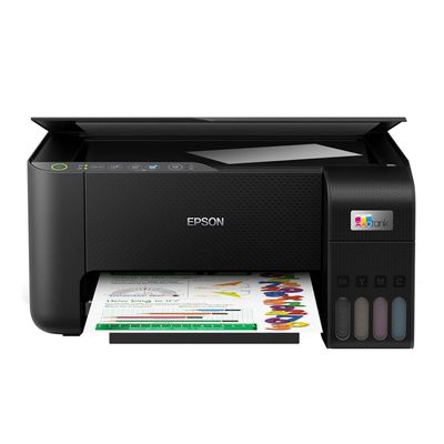 Multifuncional Tanque de Tinta Epson EcoTank L3250 Wireless Impressora Copiadora Scanner Preto / Bivolt