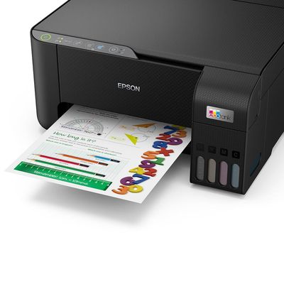 Multifuncional Tanque de Tinta Epson EcoTank L3250 Wireless Impressora Copiadora Scanner Preto / Bivolt
