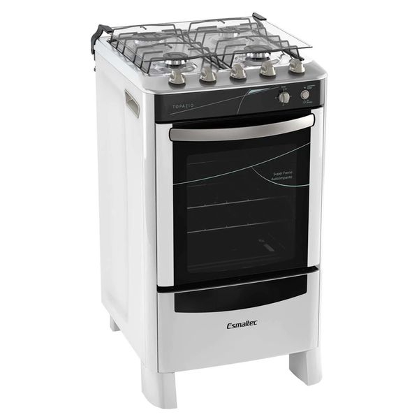 Fogão Topazio 4030 4 Bocas Esmaltec Branco / Bivolt Fogão Topazio 4030 4 Bocas Esmaltec Branco / Bivolt