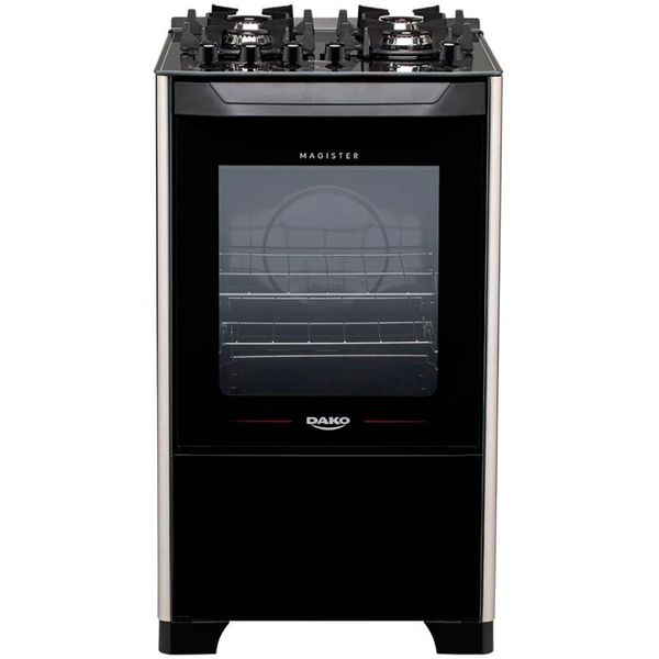 Fogão 4 Bocas Magister com Mesa de Vidro Dako Preto / Bivolt Fogão 4 Bocas Magister com Mesa de Vidro Dako Preto / Bivolt