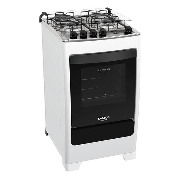 Fogão 4 Bocas Supreme Acendimento Automático Dako Branco / Bivolt