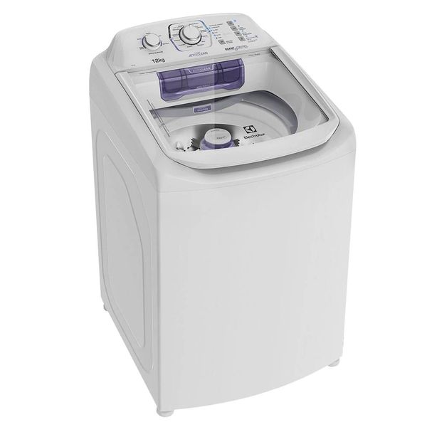 Lavadora de Roupas Automática LAC12 Topload Dispenser Autolimpante Cesto Inox 12kg Electrolux Branco / 110V