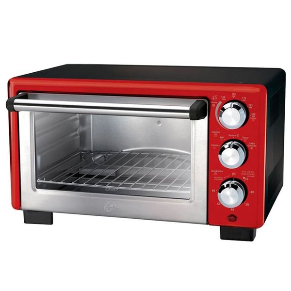 Forno Elétrico Convection Cook 18 Litros com 5 Funções Programáveis Oster Vermelho / 220V