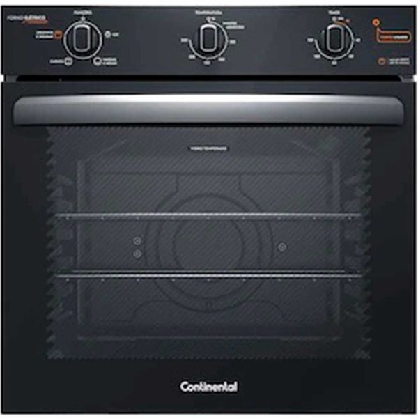 Forno de Embutir Elétrico OC8EM com TOPLimpaFácil Grill e Timer 80 Litros Continental Preto / 110V Forno de Embutir Elétrico OC8EM com TOPLimpaFácil Grill e Timer 80 Litros Continental Preto / 110V