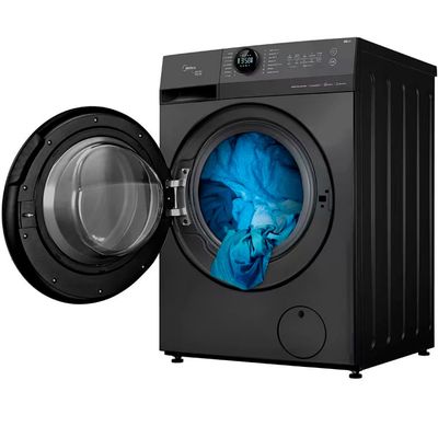 Lava e Seca Midea HealthGuard Smart MF200D130WB/GK com 14 Programas e Wi-Fi 13/8kg Titanium / 110V