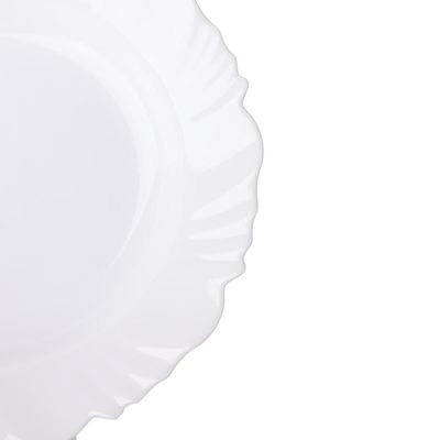 Prato de Vidro Fundo 23cm Pétala Opaline Duralex