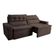 Sofá 4 Lugares Cama inBox Belém Retrátil/Reclinável com 230 cm de Largura e Revestido em Suede Velusoft Café