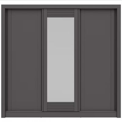 Guarda-Roupa Casal Bartira Village com 3 Portas 4 Gavetas Espelho e 243,1cm Grafite