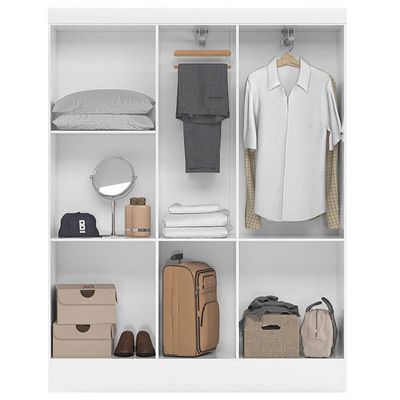 Guarda Roupa Ártico + Cômoda Astral Demóbile Branco