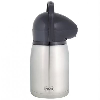 Garrafa Térmica Mor Nobile Inox 1,3 L Preto com Inox