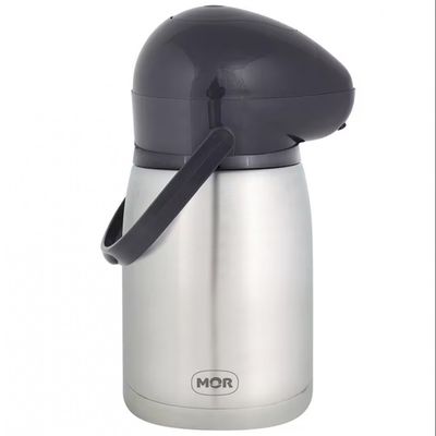 Garrafa Térmica Mor Nobile Inox 1,3 L Preto com Inox