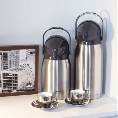 Garrafa Térmica Mor Nobile Inox 1,3 L Preto com Inox