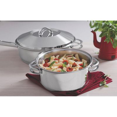 Caçarola Rasa Tramontina Solar Inox - 16cm Inox