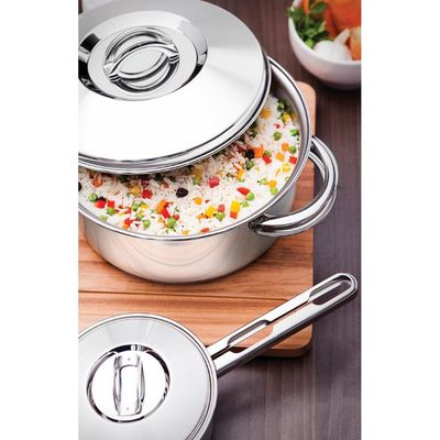 Caçarola Rasa Tramontina Solar Inox - 16cm Inox