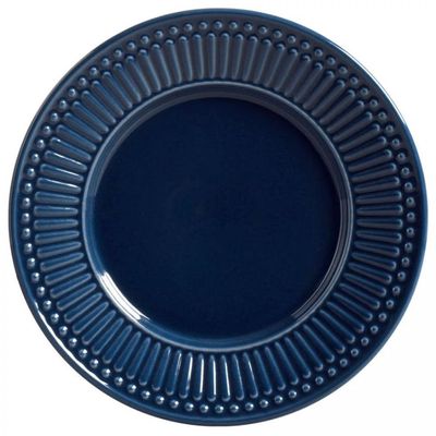 Aparelho de Jantar 18 Peças Porto Brasil Roma em Cerâmica Feldspática Azul
