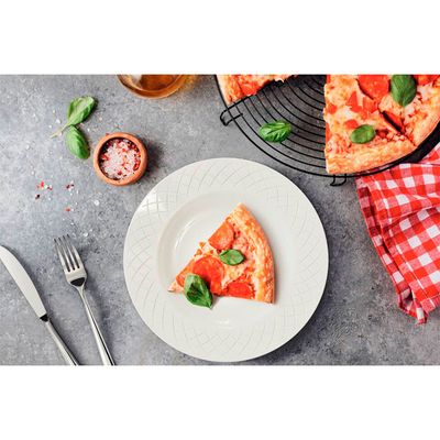 Aparelho de Jantar 20 Peças Tramontina Ingrid em Porcelana Decorada Branco