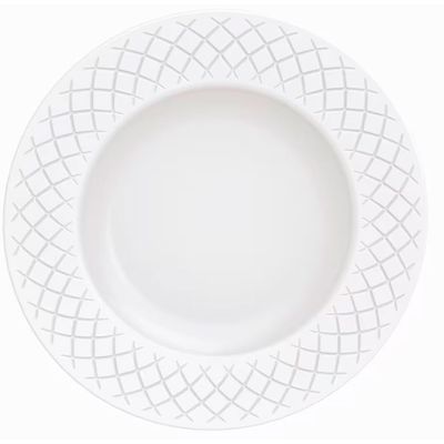 Aparelho de Jantar 20 Peças Tramontina Ingrid em Porcelana Decorada Branco