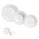 Aparelho de Jantar Café e Sobremesa 20 Peças Porto Brasil Atenas em Faiança Feldspática Branco
