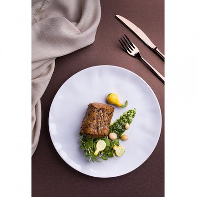 Aparelho de Jantar, Chá e Sobremesa 20 Peças Orgânico em Porcelana Branco