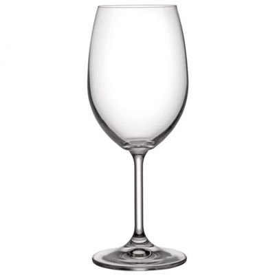 Conjunto de Taças para Vinho Branco Bohemia Anna 350 ml em Cristal Ecológico 6 Peças Transparente