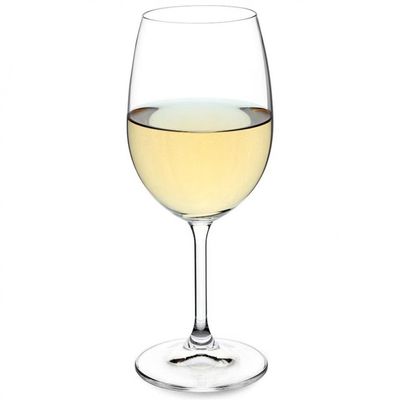 Conjunto de Taças para Vinho Branco Bohemia Anna 350 ml em Cristal Ecológico 6 Peças Transparente