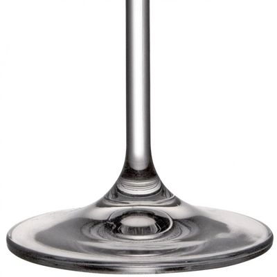 Conjunto de Taças para Vinho Branco Bohemia Anna 350 ml em Cristal Ecológico 6 Peças Transparente