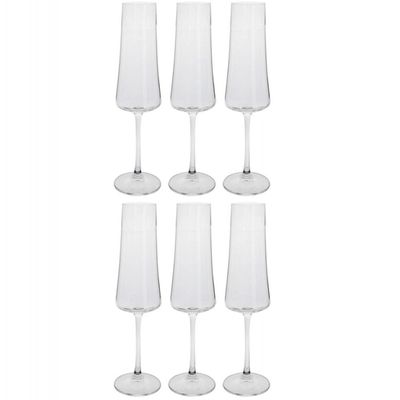 Conjunto de Taças para Champanhe Bohemia Xtra 210ml - 6 Peças Transparente